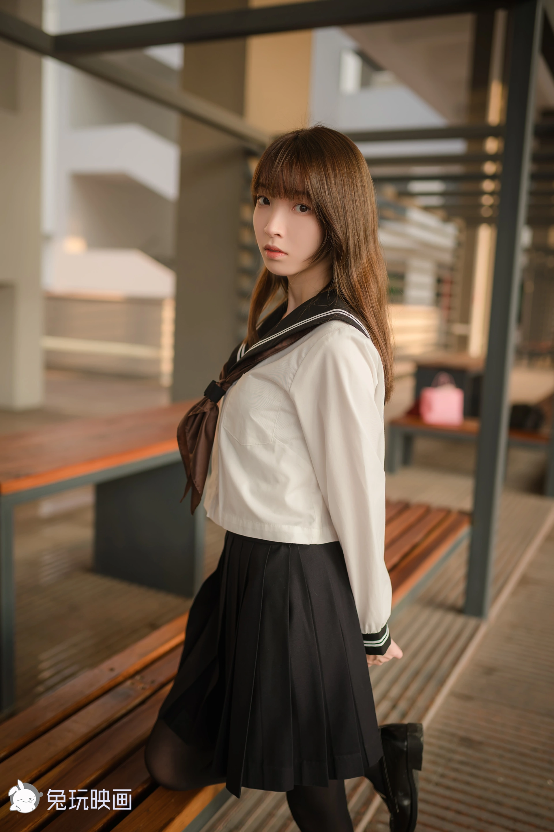 祖木子 NO.001 兔玩 黄昏里的JK 0