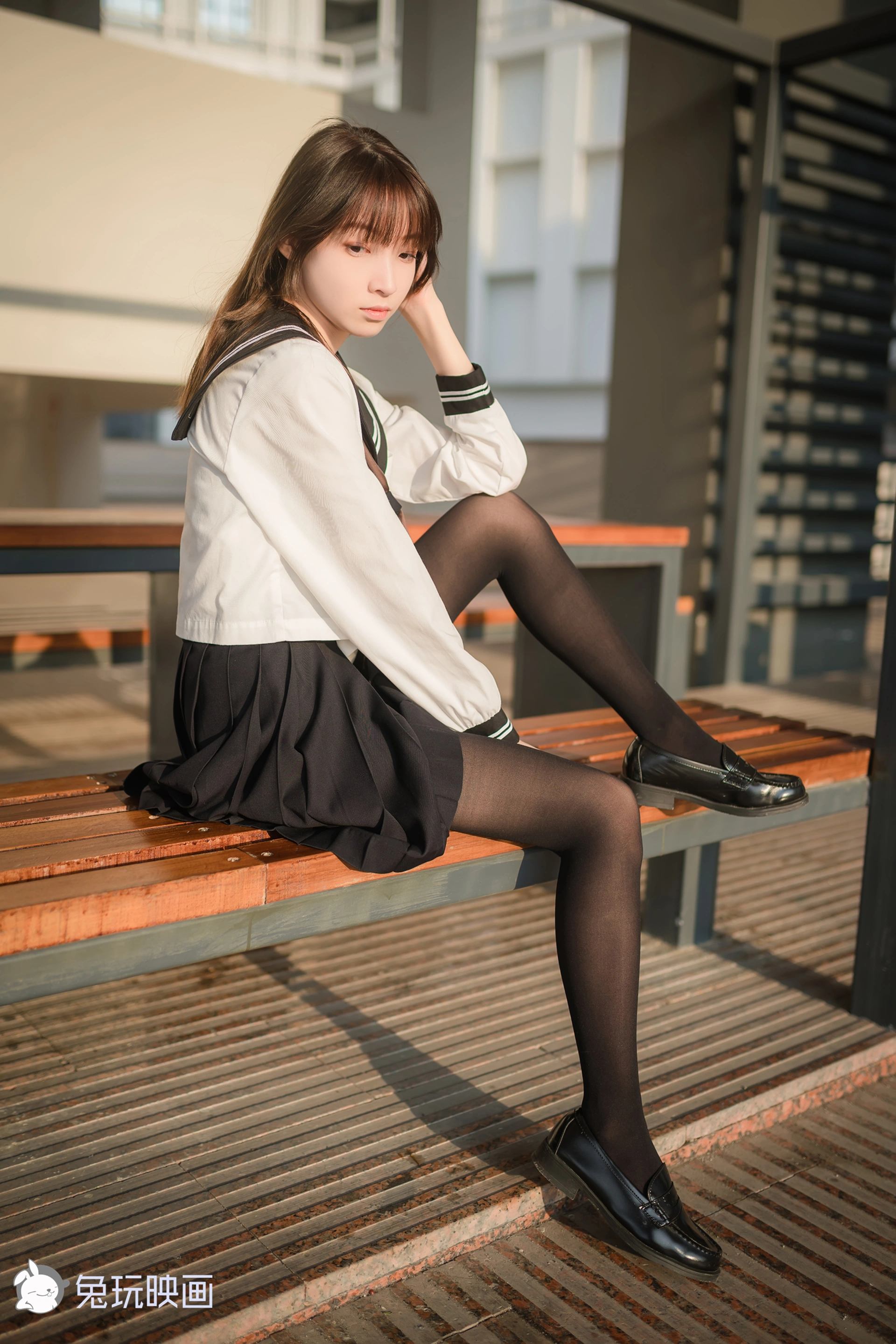 祖木子 NO.001 兔玩 黄昏里的JK 1